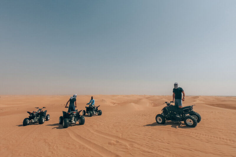 quad rijden incentive reis Duabi